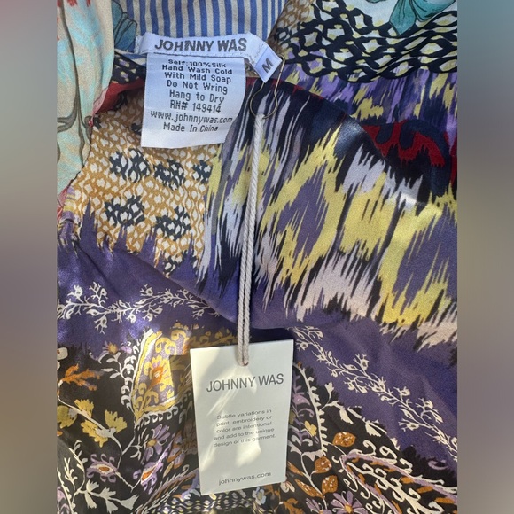 🌸 Johnny Was Multicolor Reversible  Silk Kimono - Picture 5 of 10